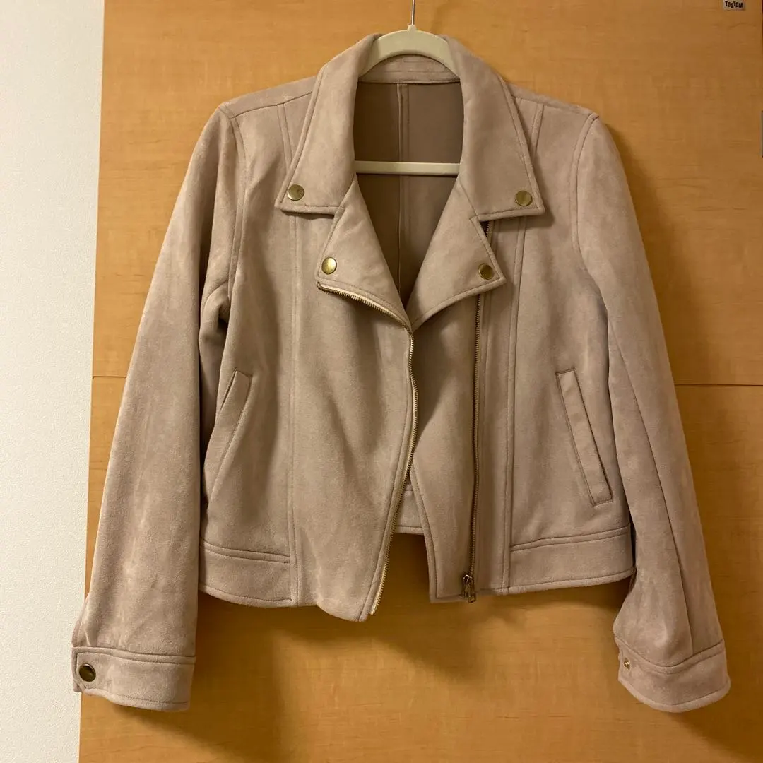Thumbnail of Pink Beige Double Riders Jacket, Size M
