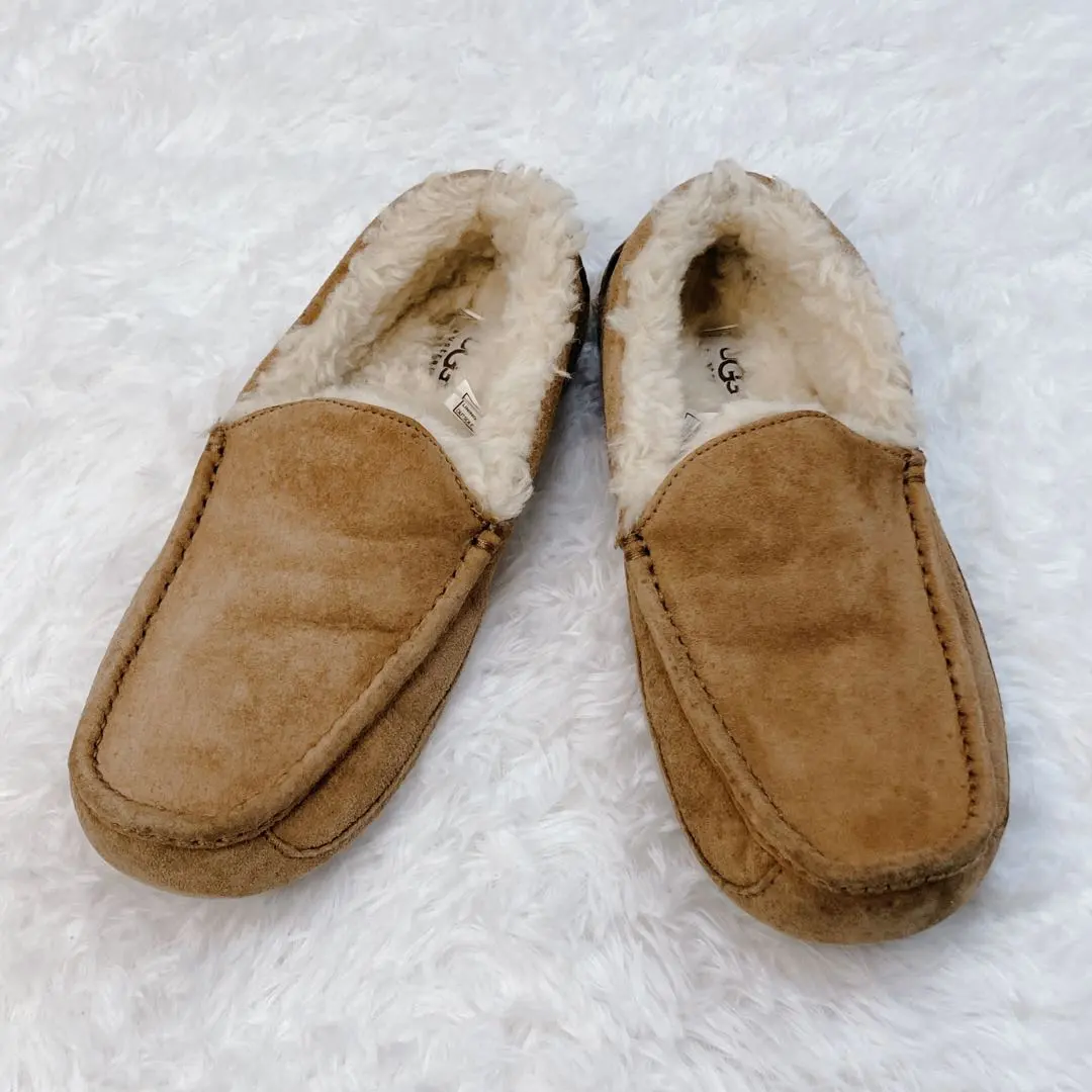 UGG 麂皮毛皮便鞋 5775 MCHE 26.0cm 的縮圖