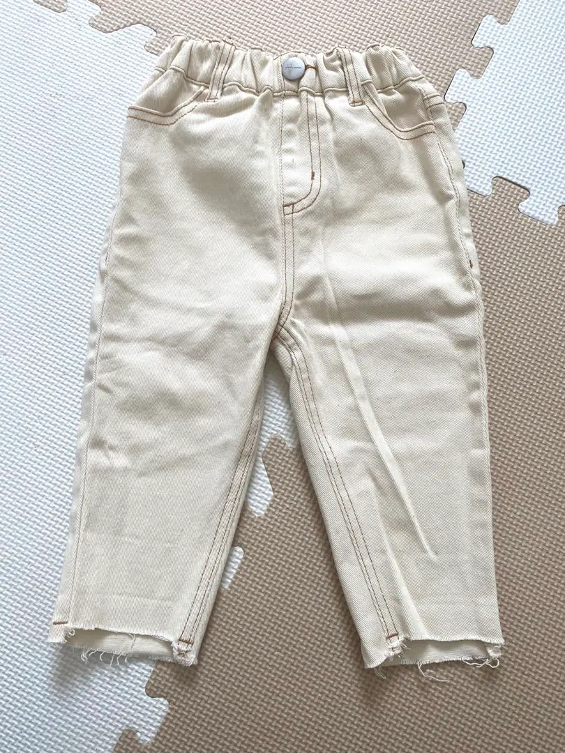 Thumbnail of petit main Denim Bottoms White 80