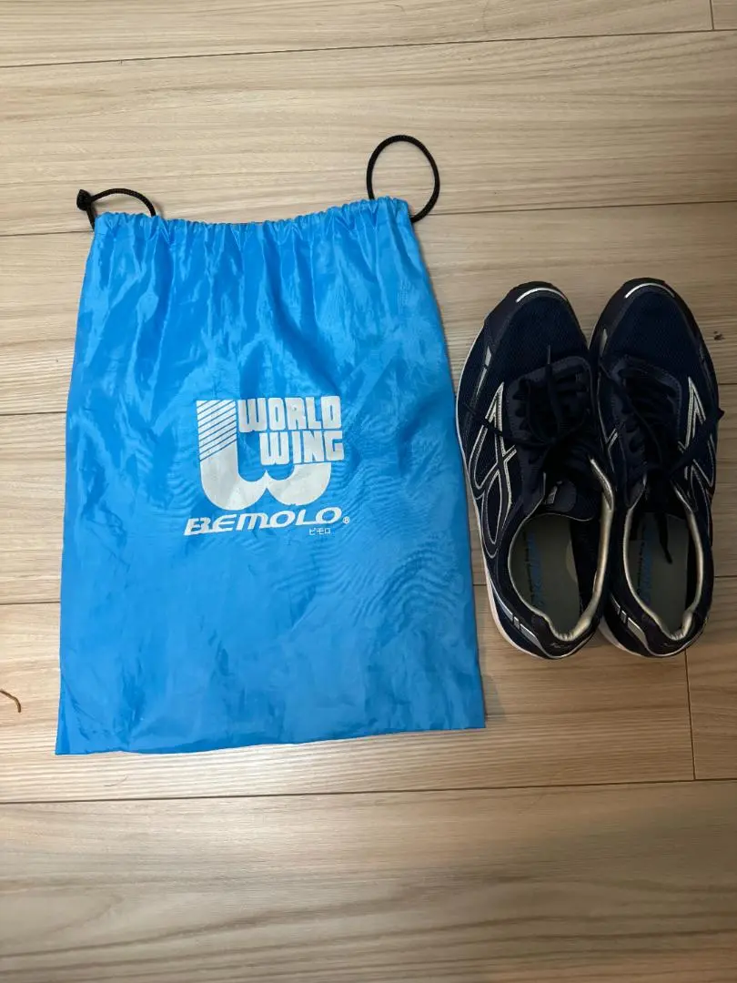 ビモロ　ランニングシューズ　26.0㌢　ネイビ ビモロシューズ | BeMoLo Shop