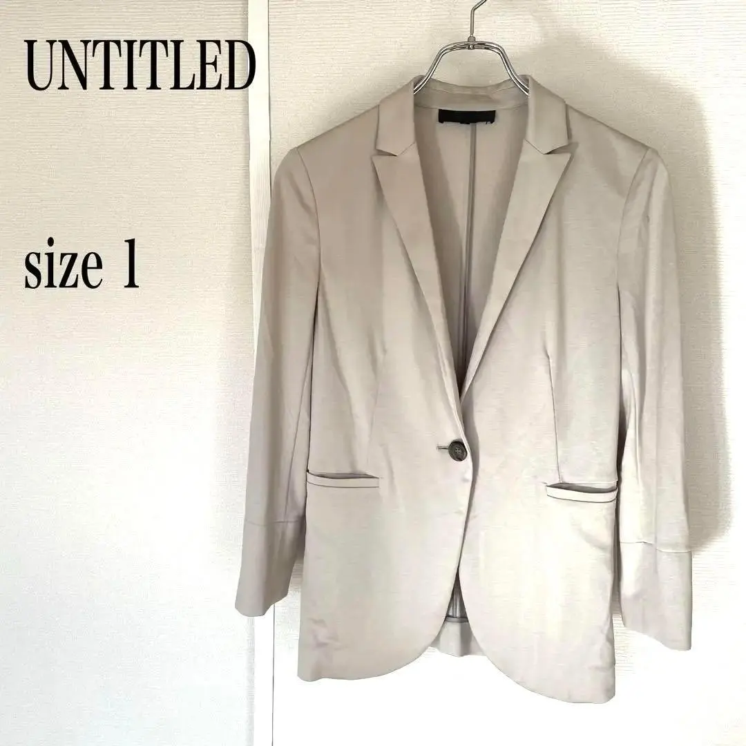 Thumbnail of ☆UNTITLED Untitled Beige Tailored Jacket size 1