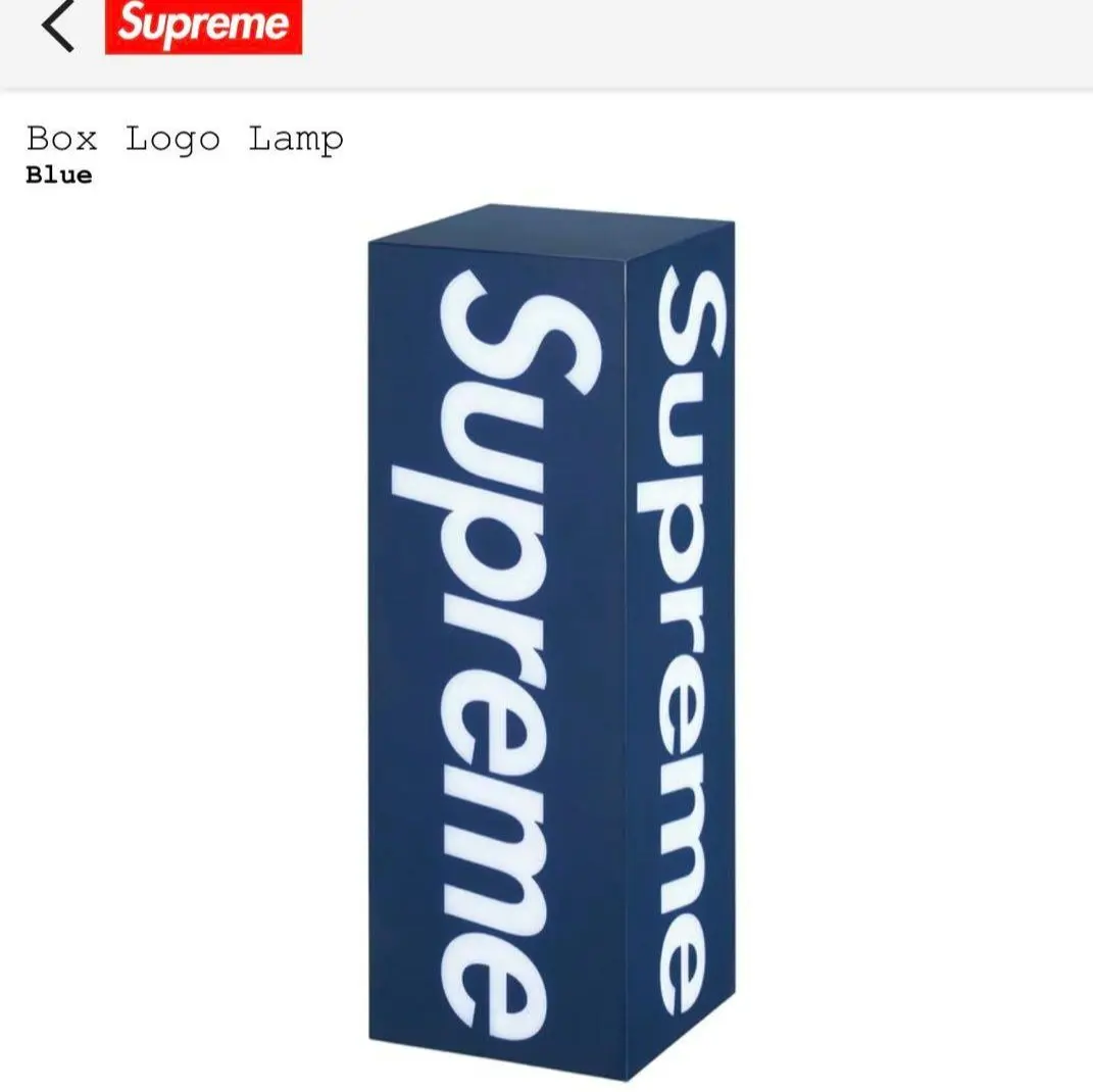 Supreme Box Logo Lamp Blue クリップキーホルダー3点 Supreme Box Logo Lamp Blue クリップキーホルダー3点 ライト・照明