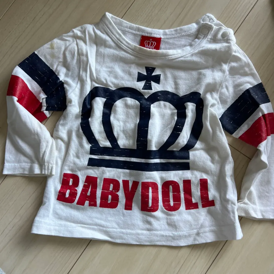 Thumbnail of BABYDOLL Crown Logo Long Sleeve T-shirt 80