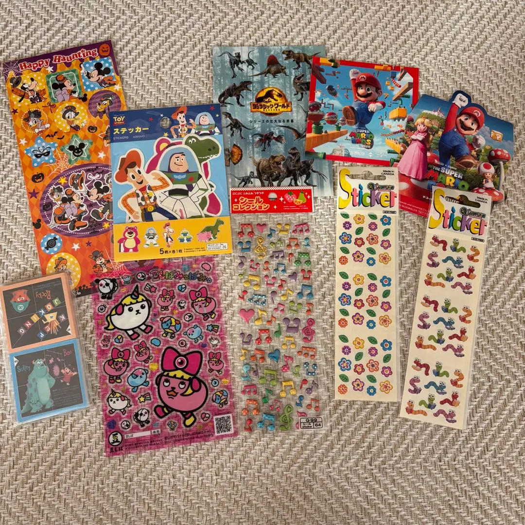 Thumbnail of Unused Sticker Set: Disney Toy Story, Mario, and more.