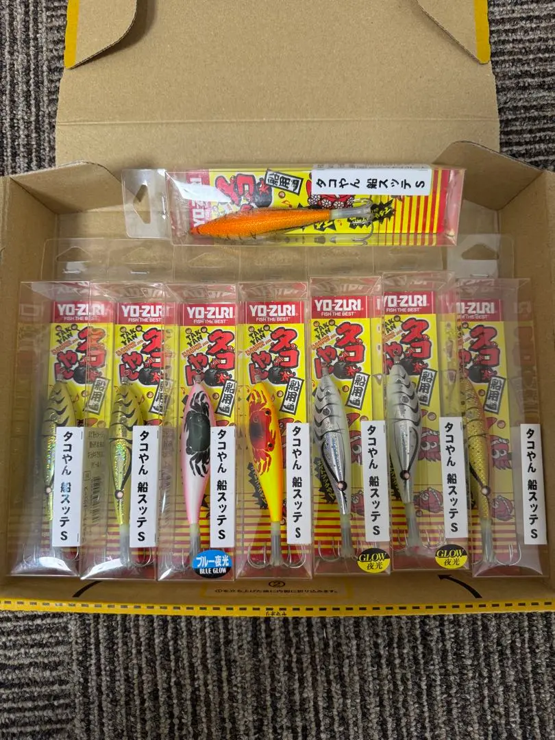 YO-ZURI タコやん 船スッテ　Sサイズ　7本　Mサイズ1本　合計8本セット Amazon | YO-ZURI(ヨーヅリ) 仕掛け(タコ): タコやん 船スッテ S