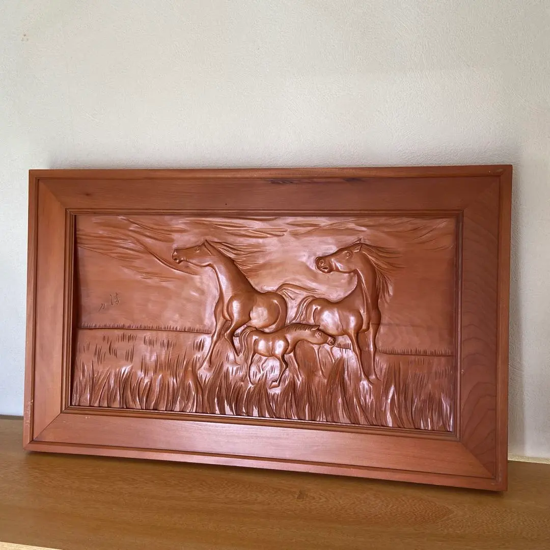 Thumbnail of 【Half-Price Special】Horse Relief One-Stroke Carving Product