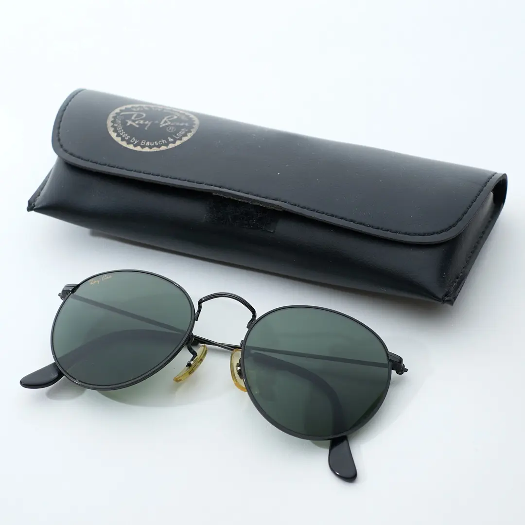 Ray-Ban W0604 Round Metal Black Chrome Sunglasses