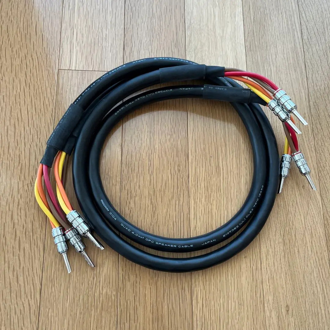モガミ mogami 3104 スピーカーケーブル4m x2本 ペア 2025年最新】MOGAMI 3104の人気アイテム - メルカリ