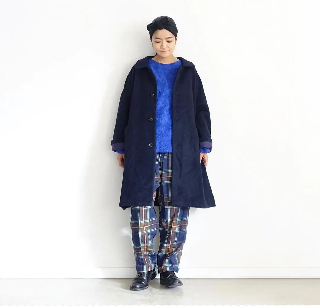 イチアンティークス コットン ウール ジャケット アウター ネイビー F 2025年最新】ICHI Antiquites ジャケット・アウターの人気