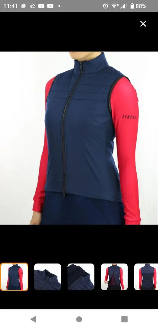 SALE 30%OFF】レディースサーモベスト［ブラック］【返品・交換