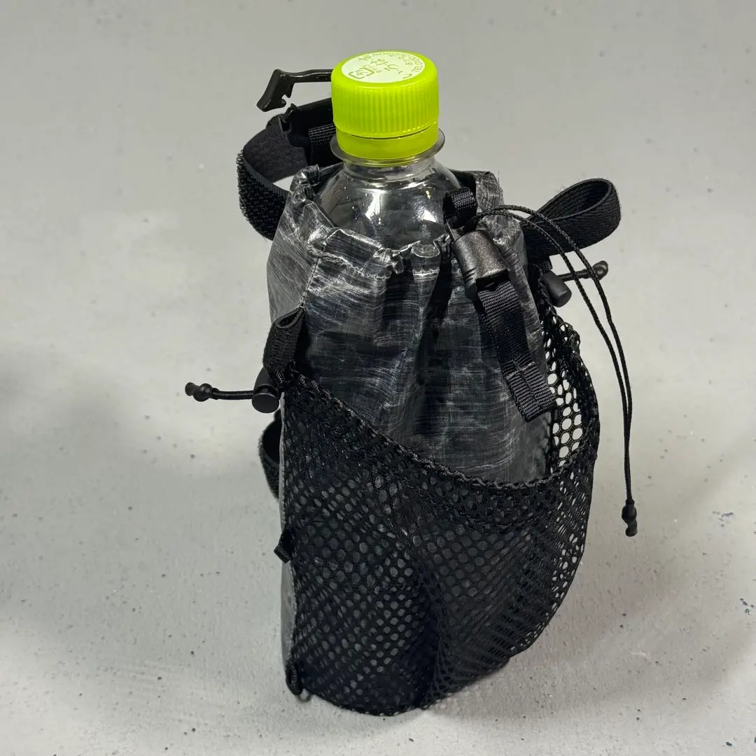Thumbnail of Large-capacity mesh bottle holder to showcase your hand towel ■ DCF hybrid black (reverse side)