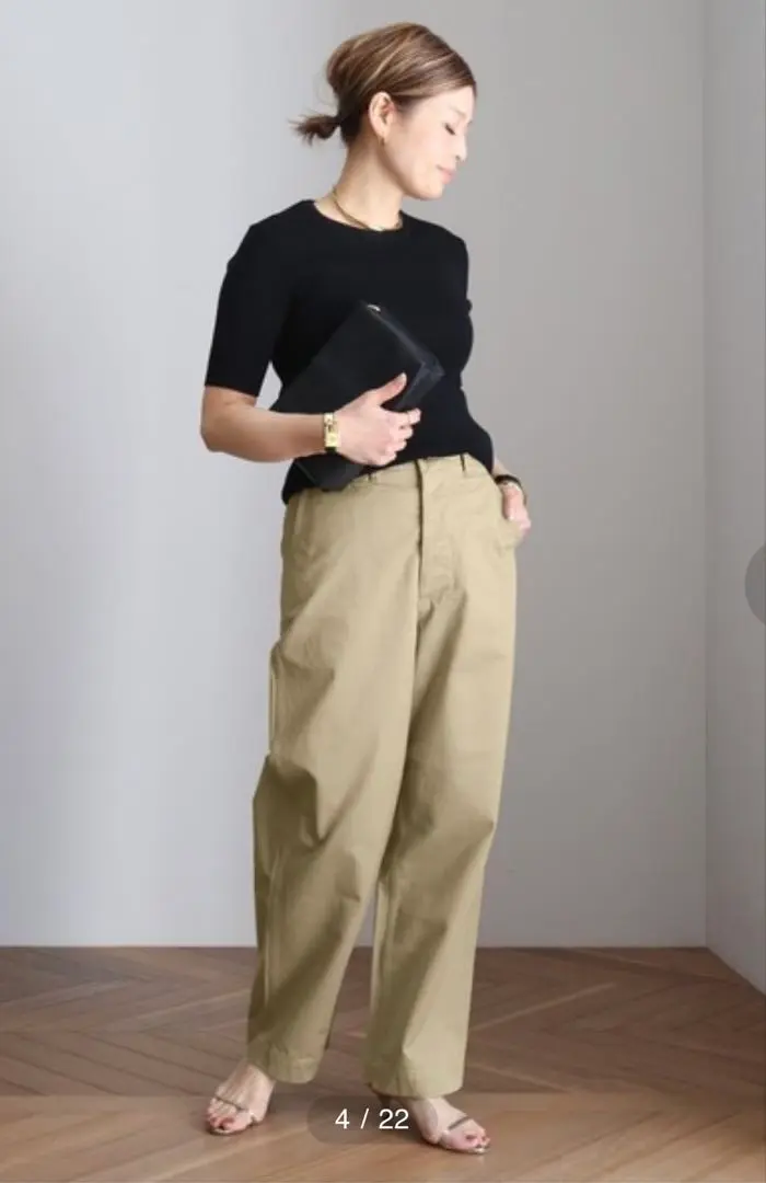 MUSE Deuxieme classe TUCK CHINO ワイドパンツ TUCK CHINO WIDE パンツ（チノパンツ）｜MUSE de Deuxieme