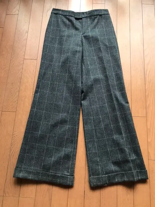 Ralph Lauren パープルレーベルリネン ガウチョパンツワイドパンツ0 Ralph Lauren パープルレーベルリネン ガウチョパンツワイド