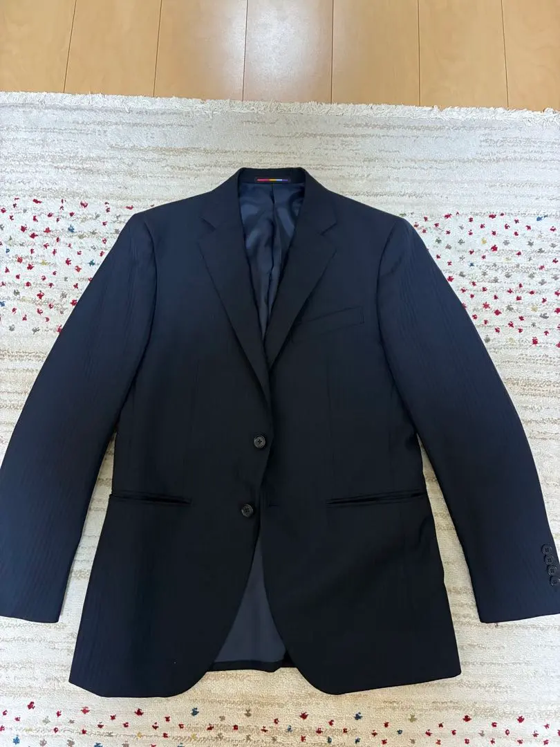 Thumbnail of ORIHICA Navy Striped Business Suit