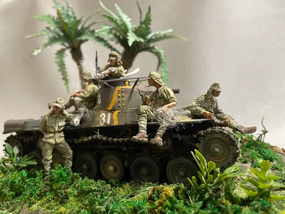 シンガポール侵攻作戦ジオラマ「97式中戦車と日本陸軍」