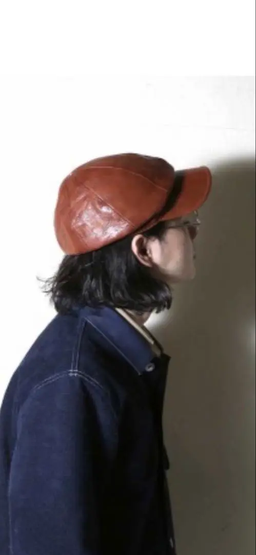 【希少】MOTO モト MOTOR NEW VINTAGE ホースレザーキャップ 希少】MOTO モト MOTOR NEW VINTAGE ホースレザーキャップ