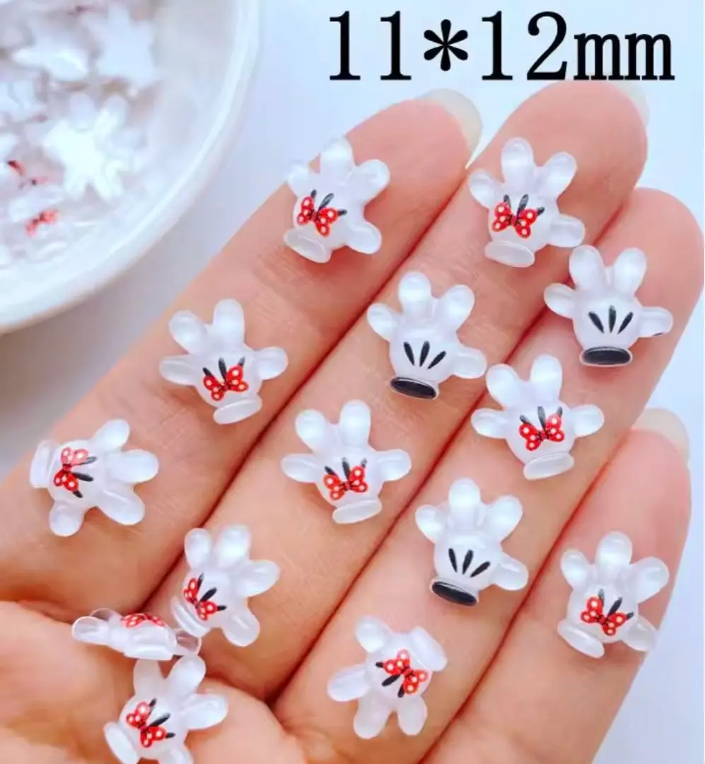 Thumbnail of Limited Time Offer!! Nail Parts: 6 pieces + 20+ Rhinestones