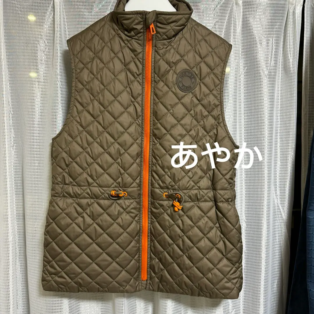 エルメス　HERMES キルティング　ダウンベスト　ブラック　サイズ36 超美品 2025年最新】HERMES レディース ダウンベスト・キルティング