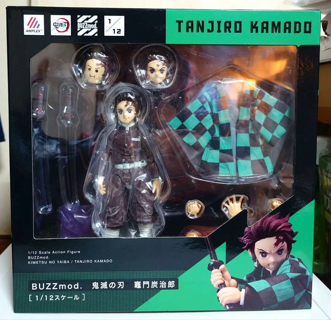 BUZZmod. 鬼滅の刃 竈門炭治郎 1/12スケール Amazon.co.jp: 鬼滅の刃 竈門炭治郎 フィギュア 1/12 BUZZmod