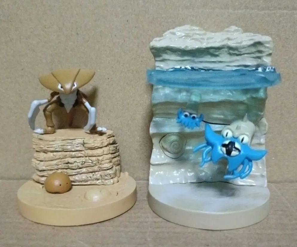 【激レア：新品未開封】立体ポケモン図鑑　オムナイト&オムスター　フィギュア 激レア：新品未開封】立体ポケモン図鑑 オムナイト&オムスター