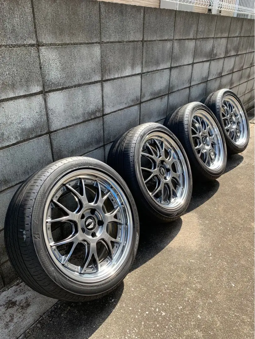 Si To様　エイムゲイン　G2M 19インチアルミ　ハイパーブラック　2ピース エイムゲイン(AIMGAIN) G2M ブラック 19インチ 【厳選輸入225