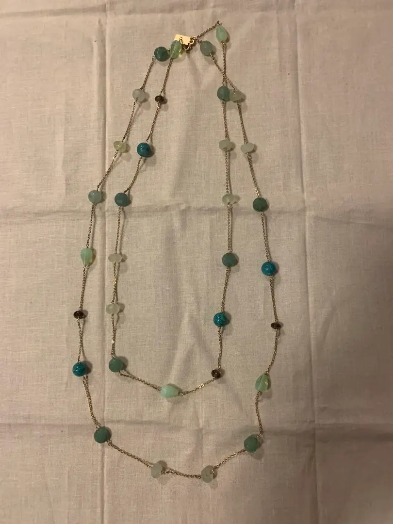 Thumbnail of Natural Stone Long Necklace (Lands' End)
