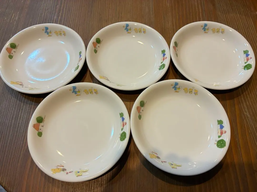 Thumbnail of 【New】【Unused】Children's Dish Set, 5-piece set, Power Cera, Reinforced Porcelain