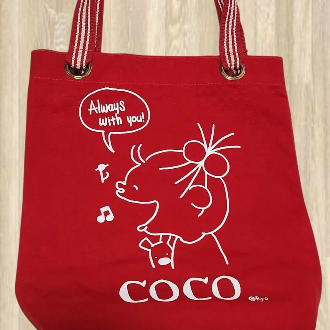 セット⑥【未使用】図録　トートバック　Cocoちゃん　ココ　Cocoちゃん展 Amazon.co.jp: CoCoちゃん トートバッグ キャラクター : おもちゃ