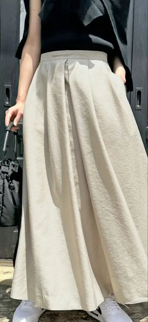 Thumbnail of Final price reduction: Spick & Span beige flared skirt