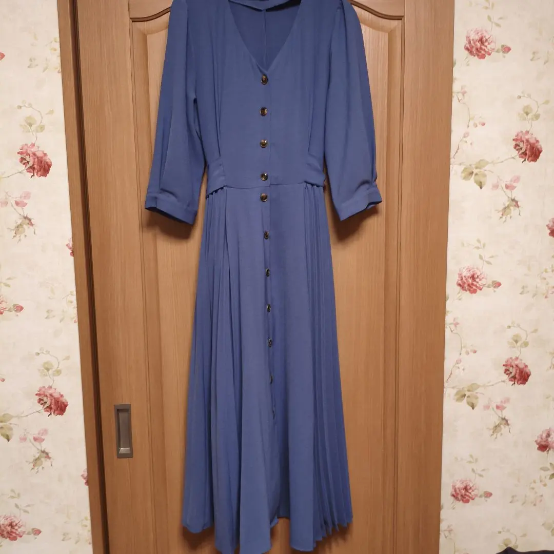 Thumbnail of MISCH MASCH Blue Pleated Long Dress