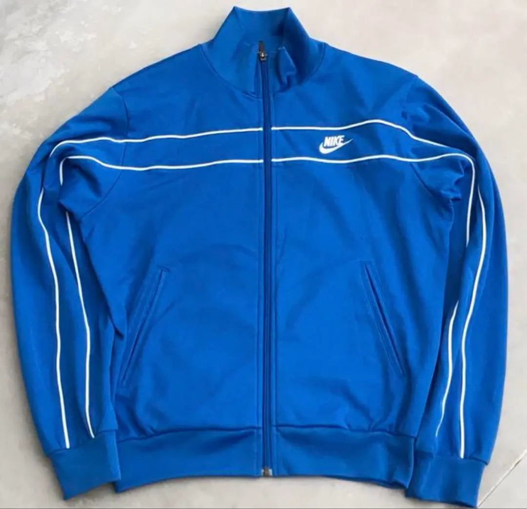 Thumbnail of NIKE Blue Jersey Track Jacket