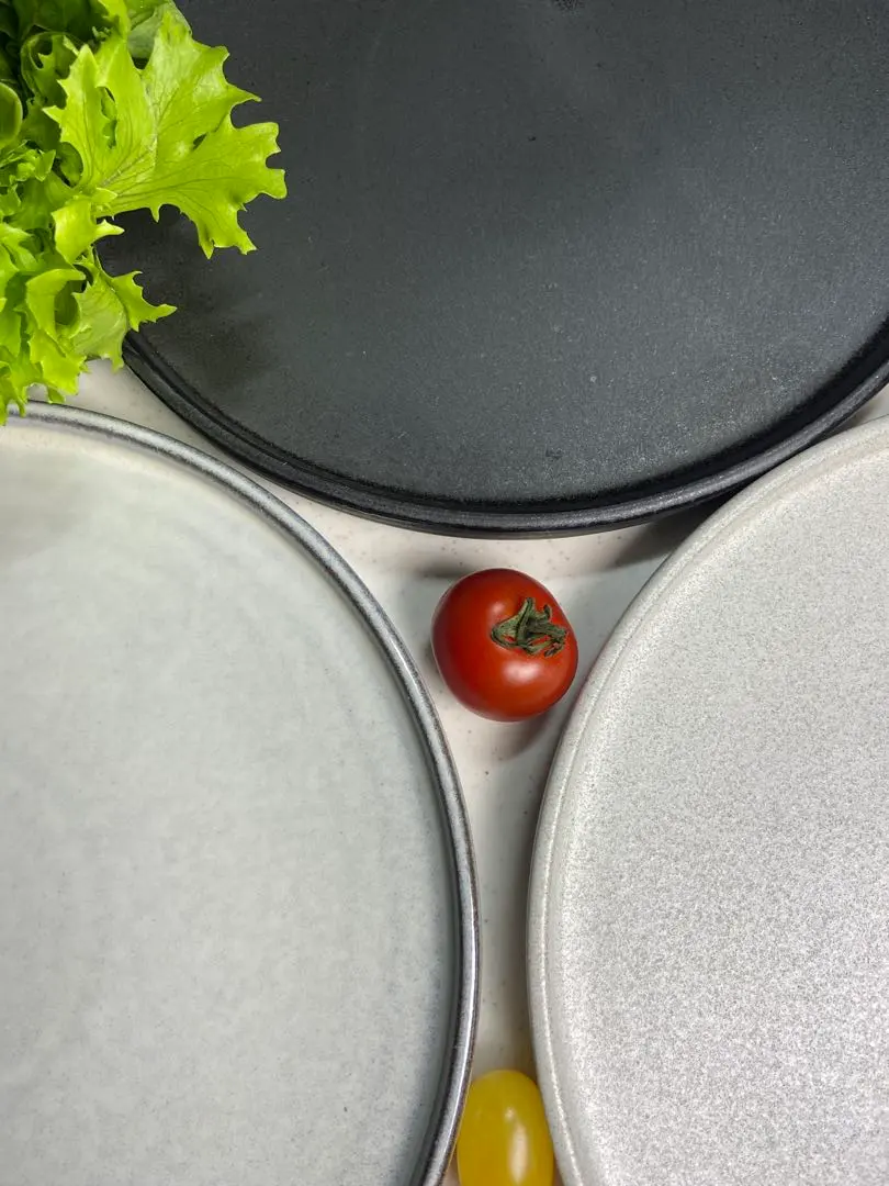 新品 美濃燒 義大利麵等餐廳使用的 7.5 吋餐盤 3 個 的縮圖