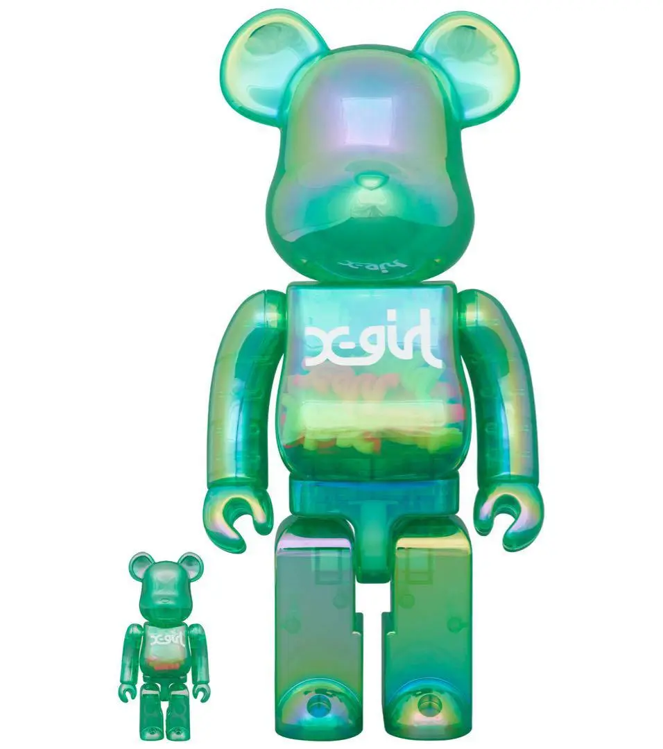 その他 BE@RBRICK X-girl CLEAR PURPLE100% &amp; 400% BE@RBRICK SERIES 49