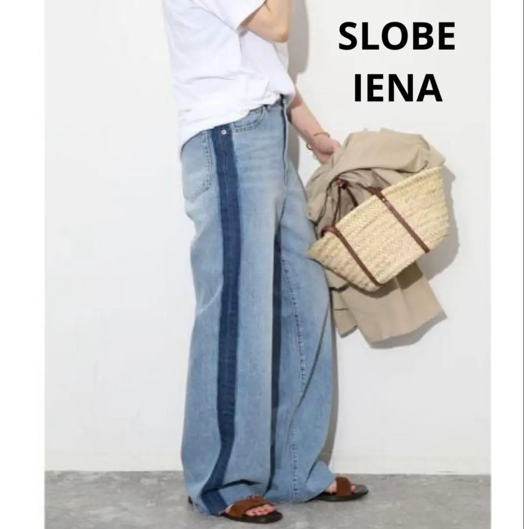2025夏SLOBE IENA ライトオンデニム✨サイズ36 SLOBE IENAライトオンスワイドデニム｜Yahoo!フリマ（旧PayPay