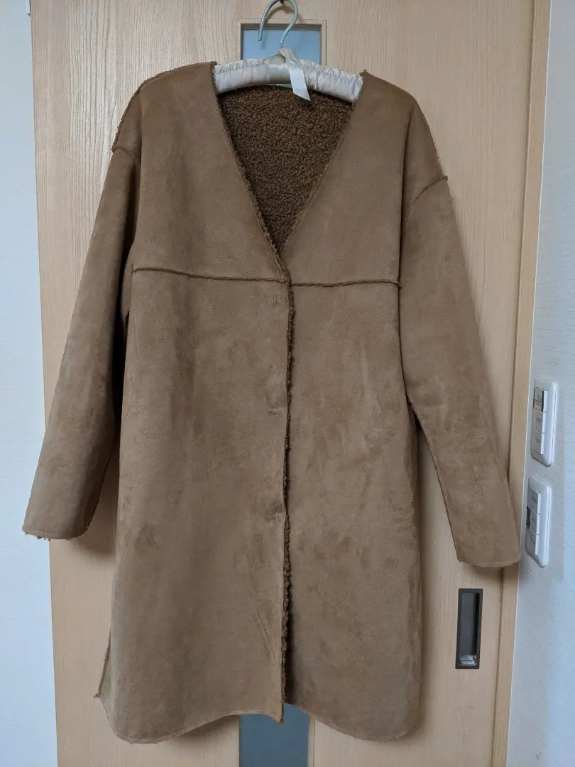 Thumbnail of Global Work Suede-like Reversible Boa Coat