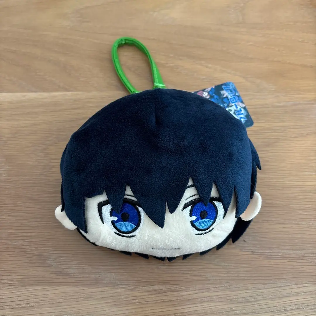 Thumbnail of Blue Lock Plush Face Pouch Yoichi Isagi Strap Keychain