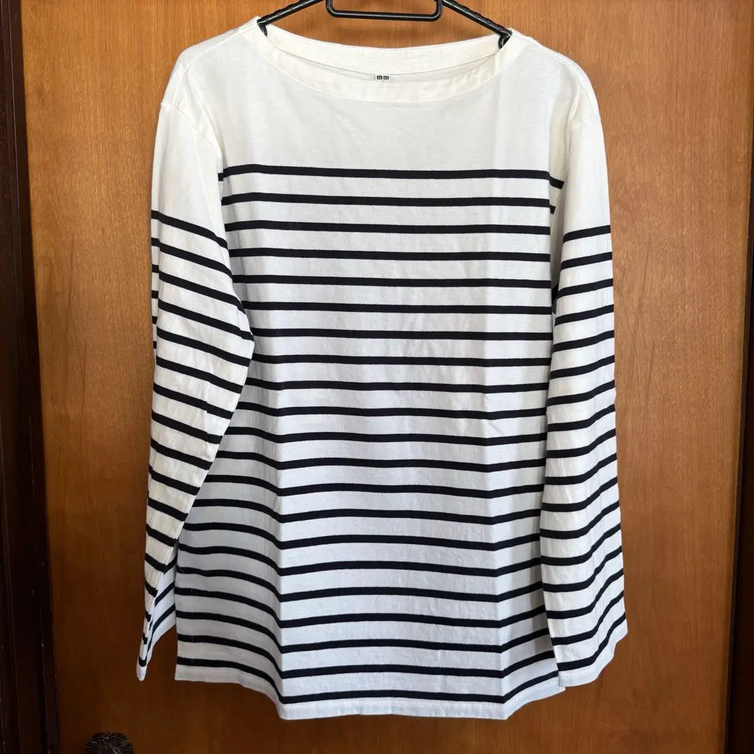 Thumbnail of Uniqlo Striped Long Sleeve T-shirt with Side Slits