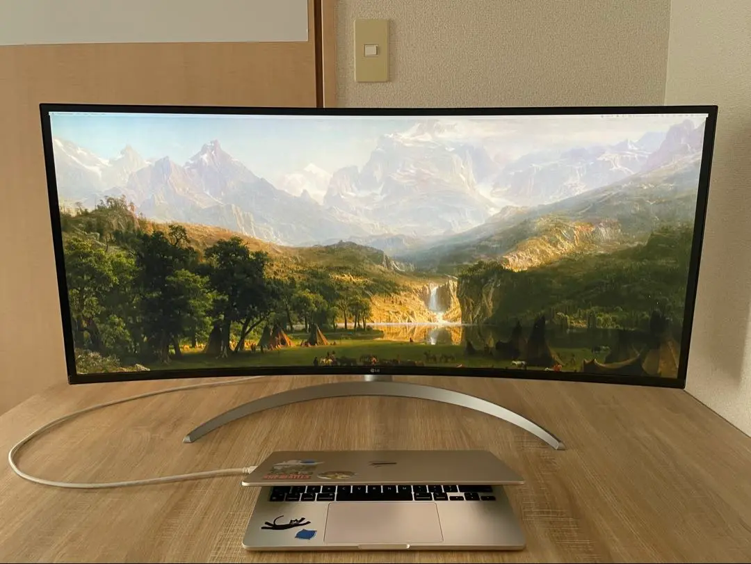 LG 40WP95C 5K2Kモニター画面割れジャンク LG 40WP95C 5K2Kモニター画面割れジャンク