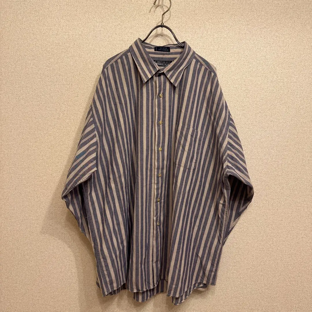 Thumbnail of L'HOMME Long Sleeve Stripe Shirt