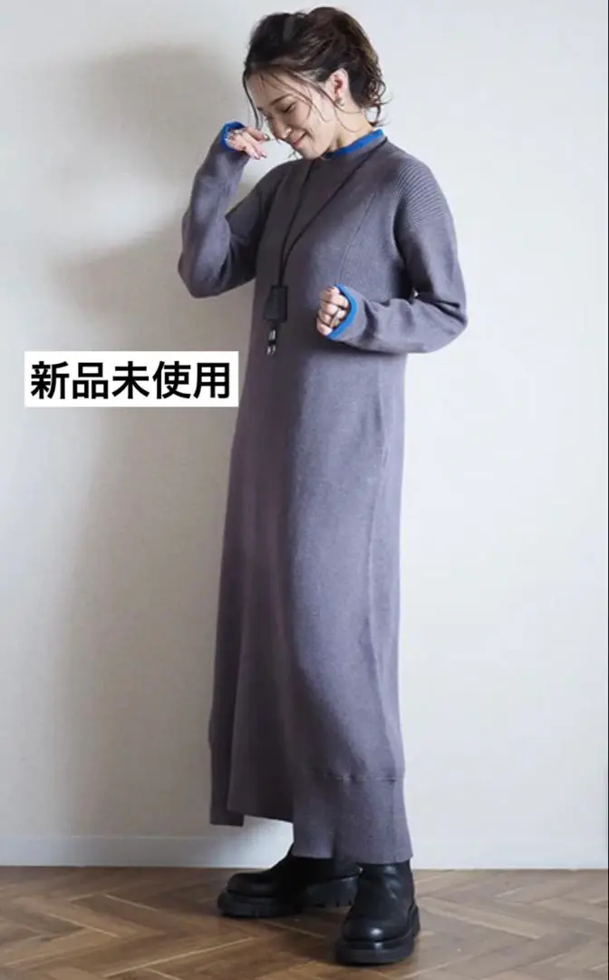 シンプルリブニットワンピース | レディースファッション通販