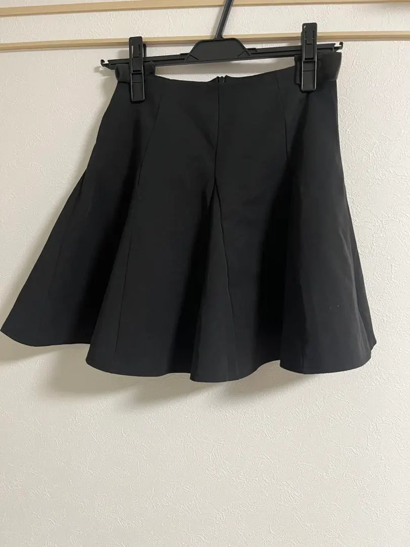 Thumbnail of Black flared skirt with lining