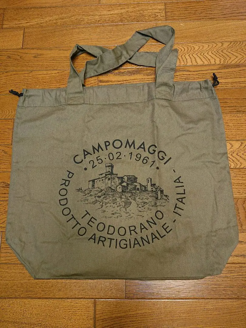 入手困難 CAMPOMAGGI 2way トートバッグ 裏地カモフラ柄 CAMPOMAGGI 迷彩 キャンバス 2WAYトートバッグ