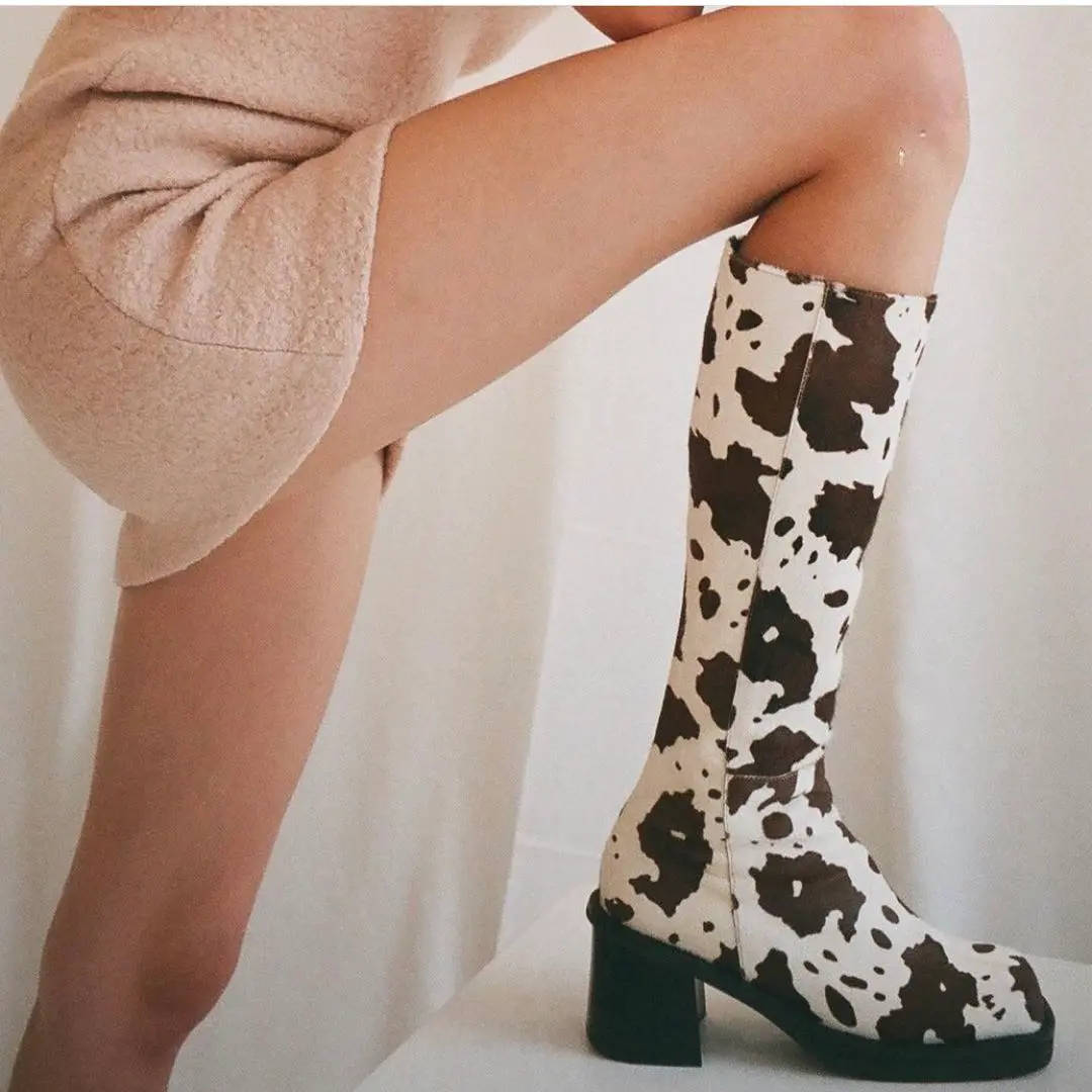 【最終値下げ】thevirgins cow ブーツ SHOES - theVirgins