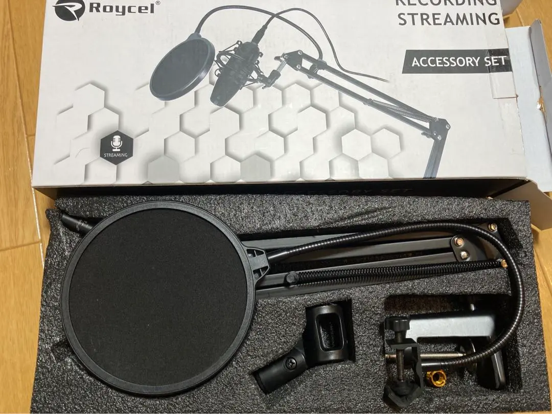 【未使用、新品】Roycel RC-AP01 マイクスタンド アクセサリーセット Amazon | Roycel マイクスタンド ポップガード マイクアーム