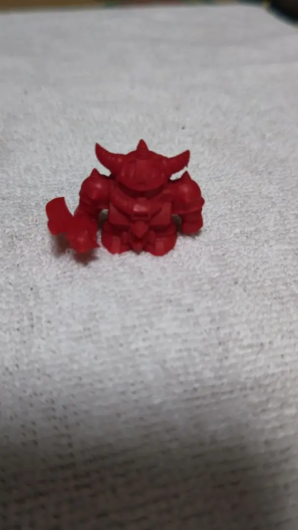 希少 怨霊戦士クルガンサザバルガ ガン消し 未切り 赤 ガンダム