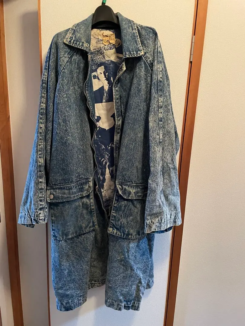超希少/美品✨ゴルチエジーンズ デニムジャケット グラフィック プリント 36 希少】JEAN PAUL GAULTIER FACES JACKET 群集デニムジャケット