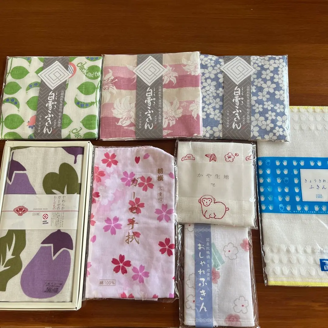 Thumbnail of New: Shirayuki Dishcloths, Made in Japan, Mosquito Net Weave, Gauze Towels, Total of 8, Made in Japan