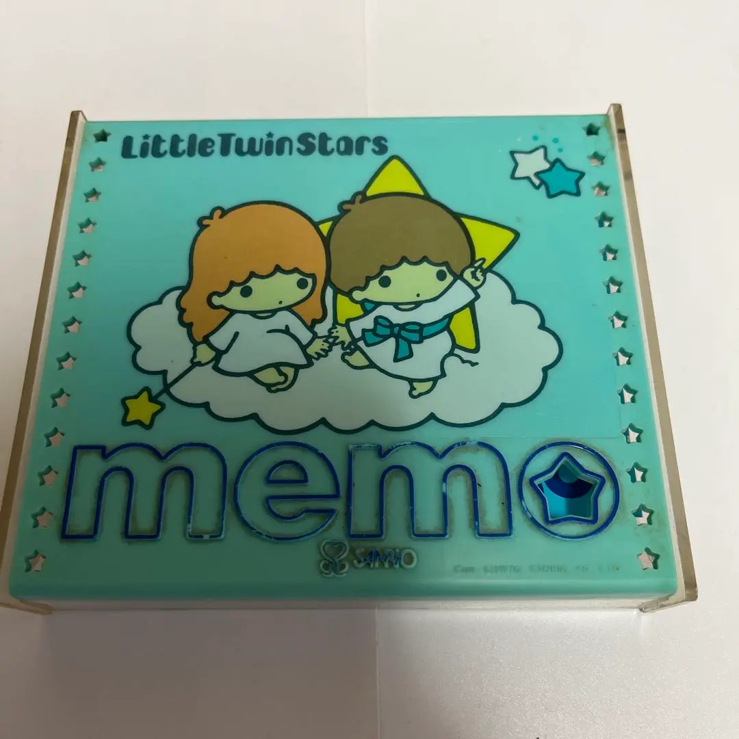 【期間限定出品】キキララ♡メモ帳＆メモスタンド♡レア リトルツインスターズ - ◇当時物 キキララ メモスタンド メモ帳