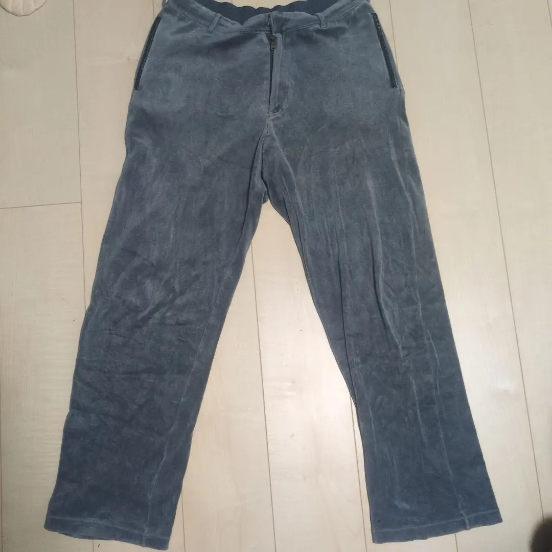 Thumbnail of Adidas Gray Fleece Pants with Zipper Pockets 90s Vintage