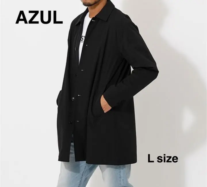 アズールバイマウジー　ネイビー　ステンカラーコート　サイズM 新品未使用 AZUL BY MOUSSY アズール バイ マウジー by moussy コート